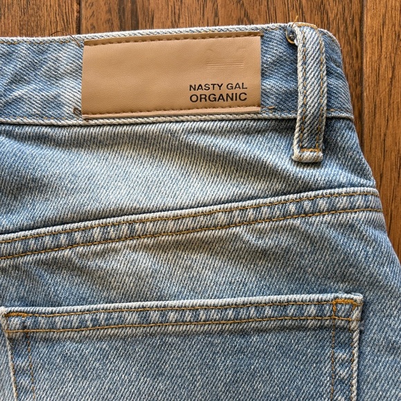Nasty Gal Organic Distressed Light Blue Jeans - Picture 6 of 7
